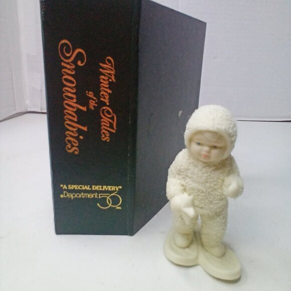 Department 56 Snowbabies A Special Delivery Christmas Figurine - Picture 1 of 11